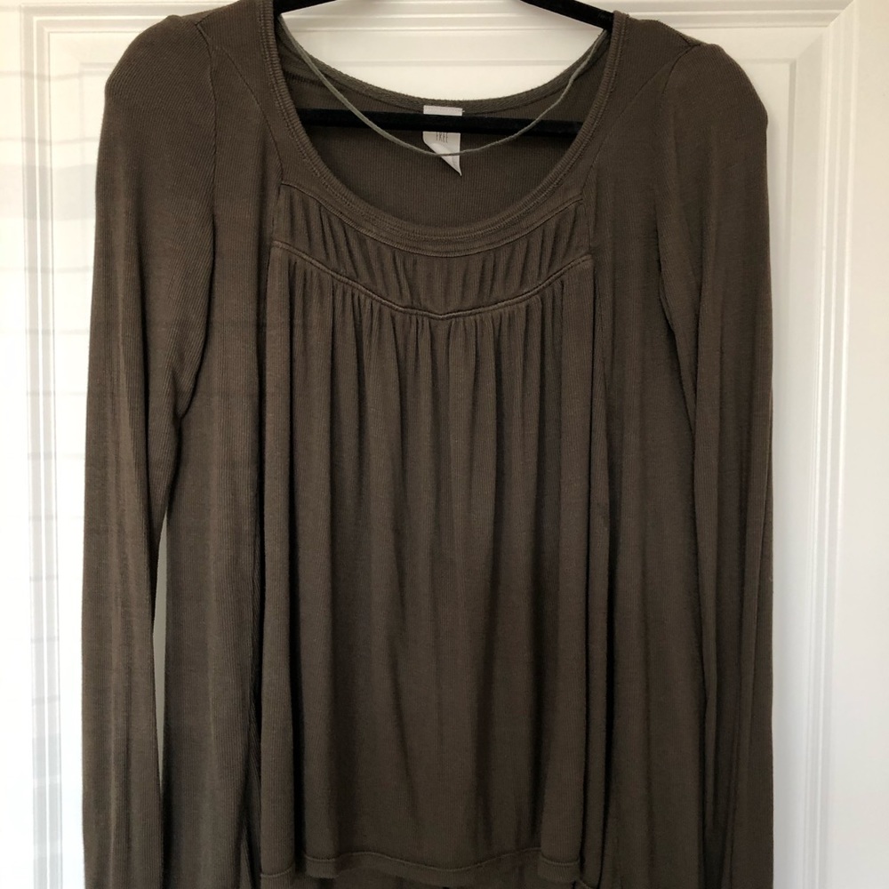 We the Free smocked long sleeve top